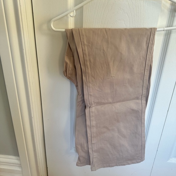 Anthropologie Cropped Utility Pants Khaki Buckle - Picture 5 of 5
